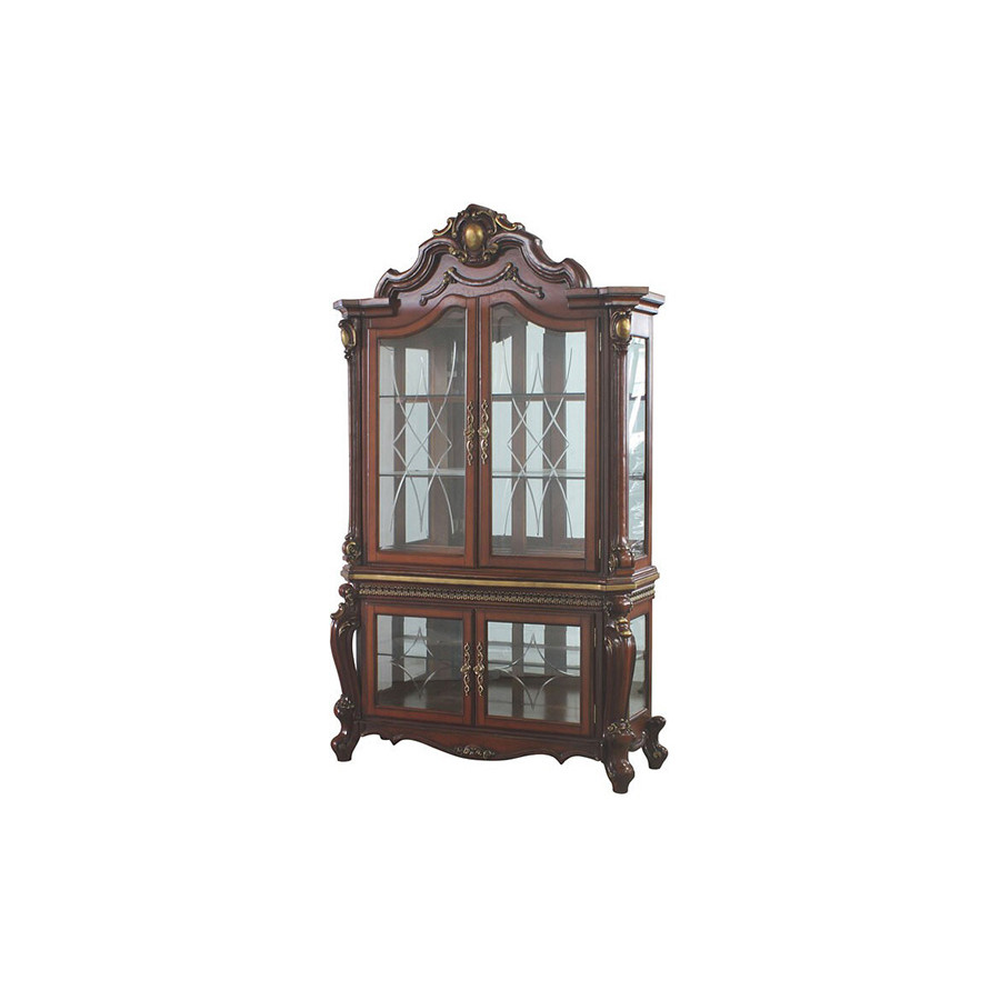 ACME Picardy Curio Cabinet - Cherry Oak