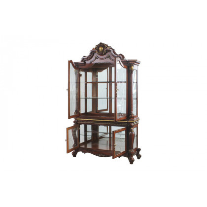 ACME Picardy Curio Cabinet - Cherry Oak