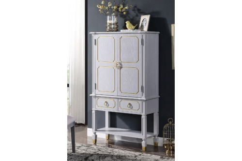 ACME™  - House Marchese Cabinet in Pearl Gray Finish