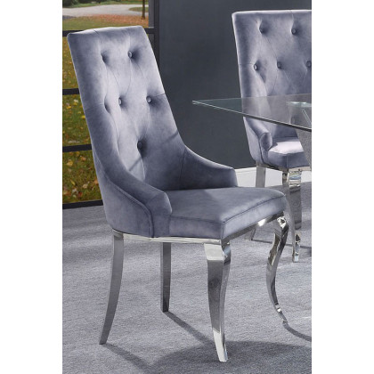 ACME Dekel Side Chair Set of 2 - Gray