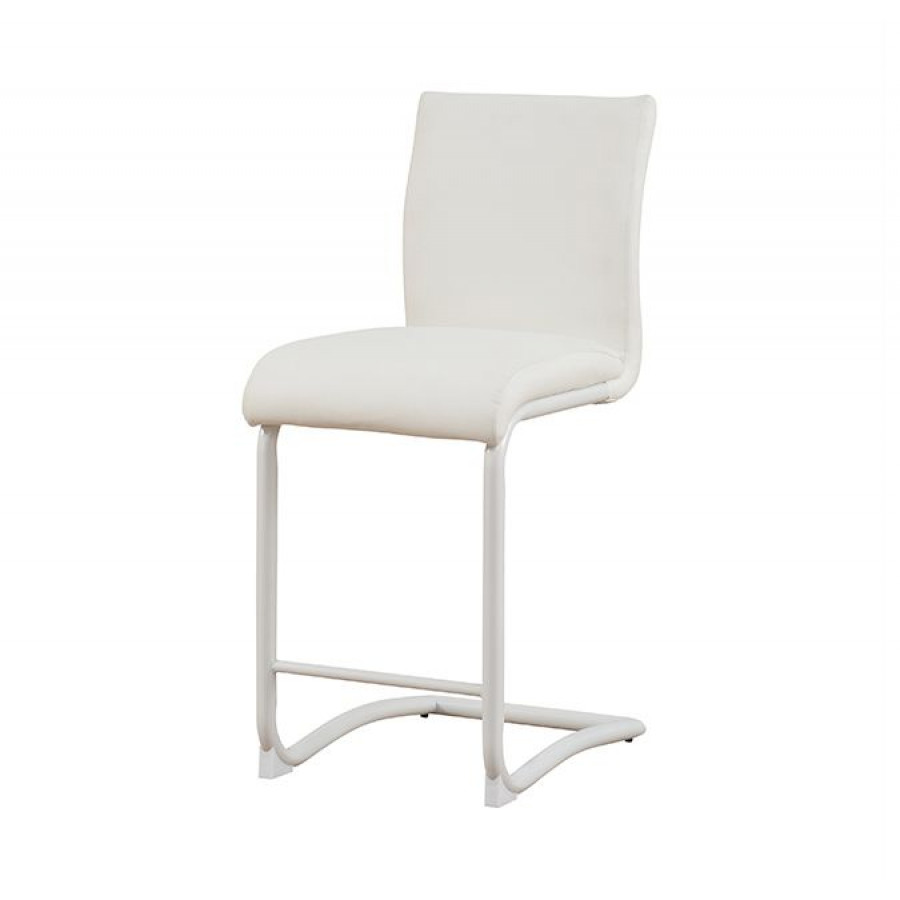 ACME - Gordie Counter Height Chair (2Pc) in White PU