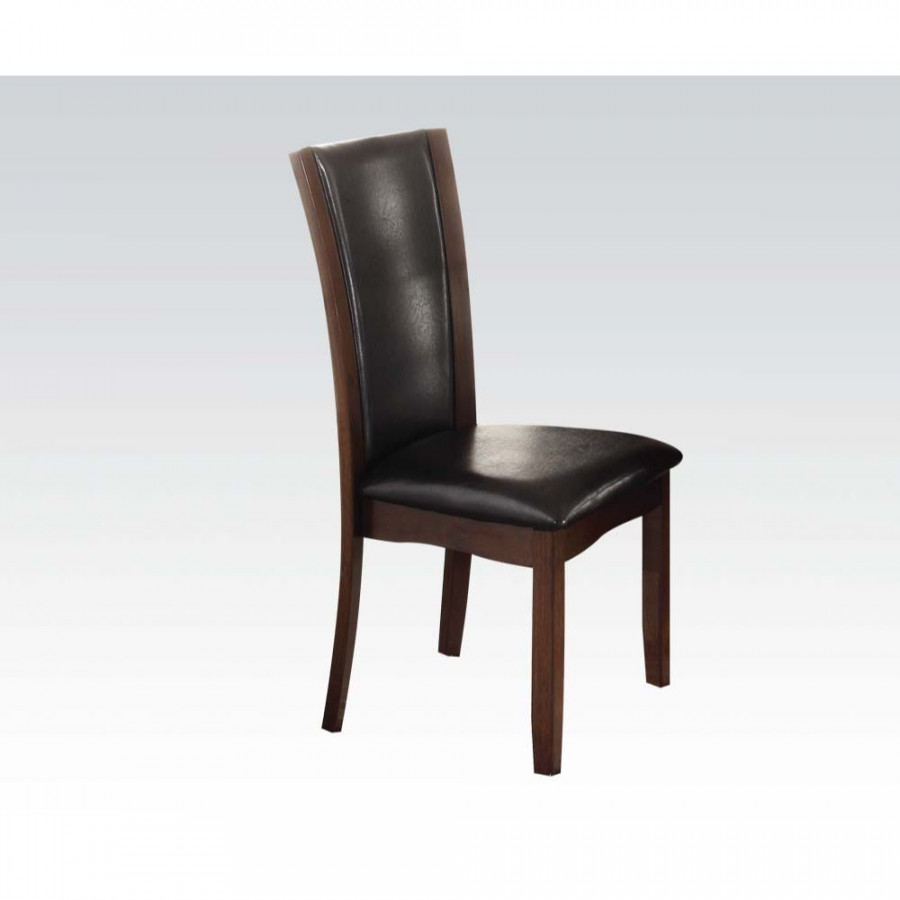 ACME - Malik Side Chair (2Pc) in Espresso PU/Espresso