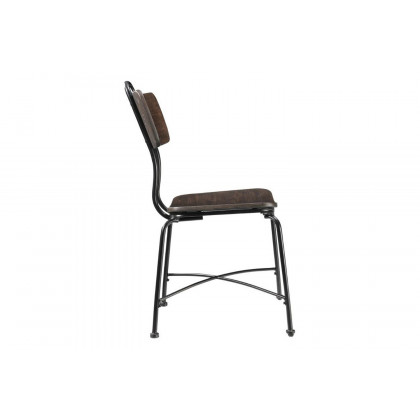 ACME - Garron Side Chair (Set-2) in Walnut/Black