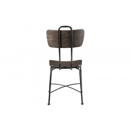 ACME - Garron Side Chair (Set-2) in Walnut/Black