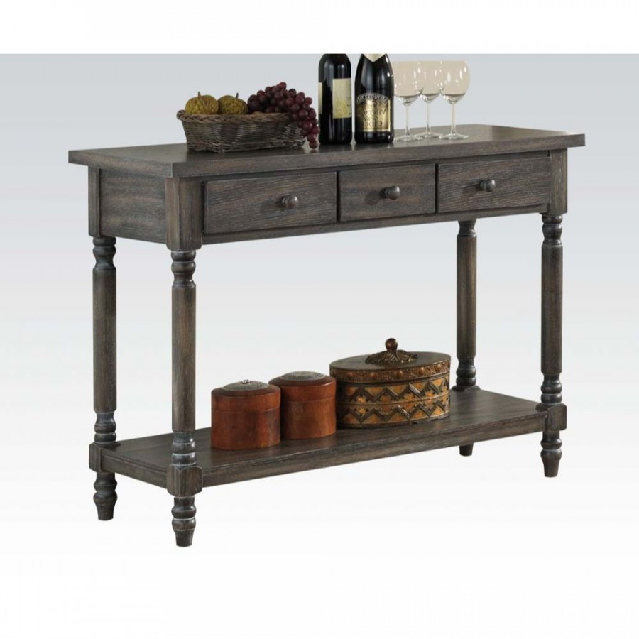 ACME - Wallace Server in Weathered Gray