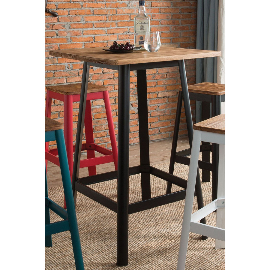 ACME - Jacotte Bar Table in Natural/Black