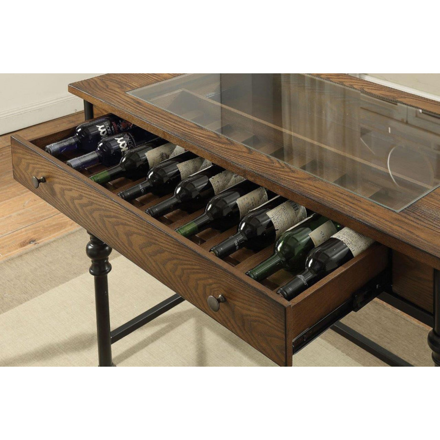 ACME - Jalisa Counter Height Table in Walnut/Black
