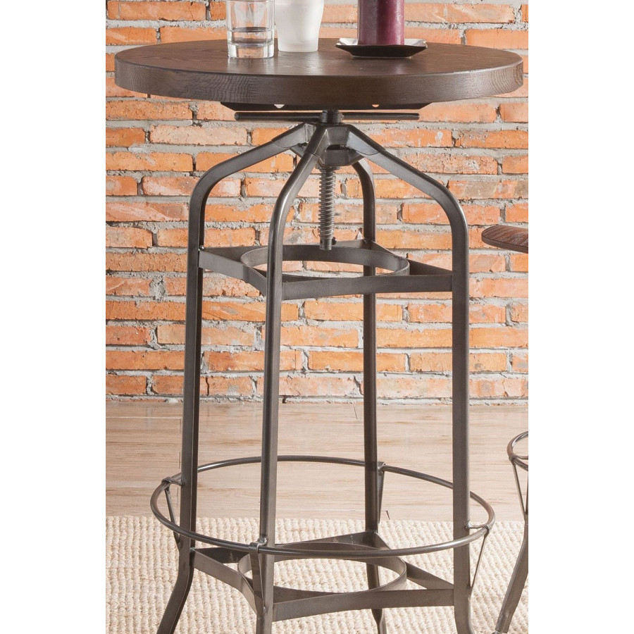 ACME - Kaeso Bar Table in Walnut/Gunmetal