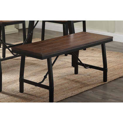 ACME - Mariatu Bench in Oak/Black
