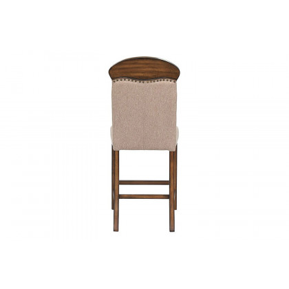 ACME - Maurice Counter Height Chair (Set-2) in Linen/Oak