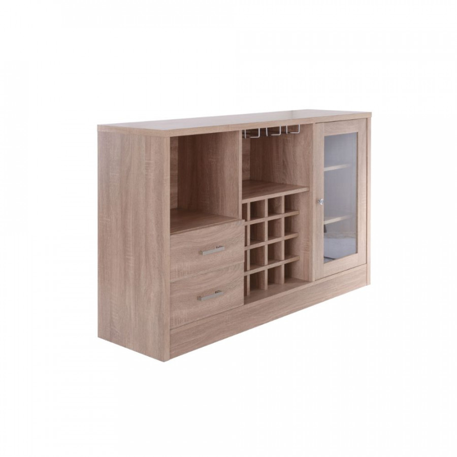ACME - Hazen Server in Rustic Oak