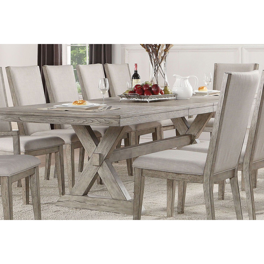 ACME - Rocky Dining Table in Gray Oak
