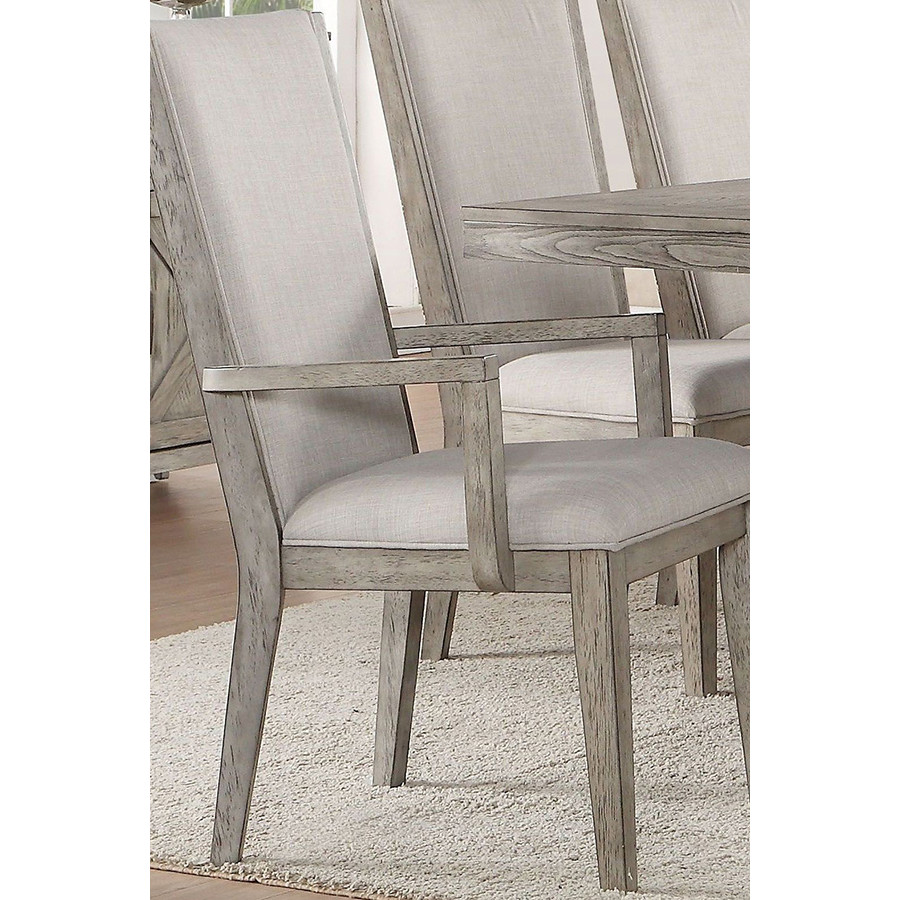 ACME - Rocky Arm Chair (Set-2) in Gray Oak