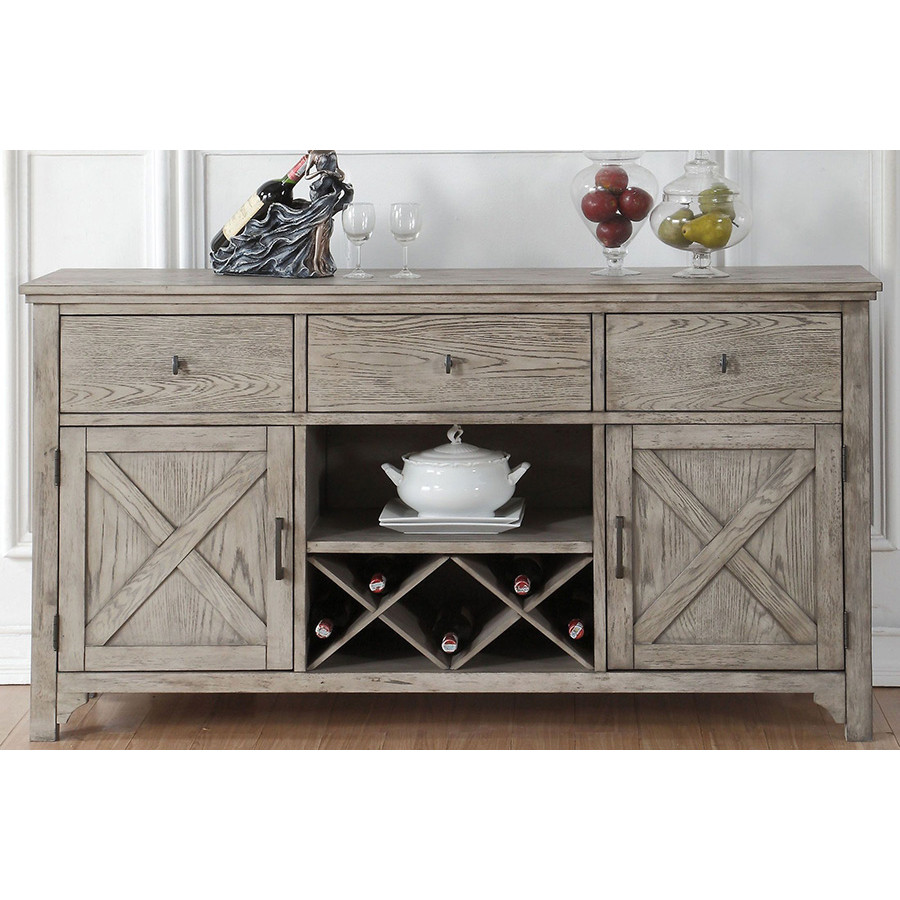 ACME - Rocky Server in Gray Oak