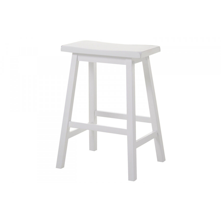 ACME Gaucho Counter Height Stool Set of 2 - White