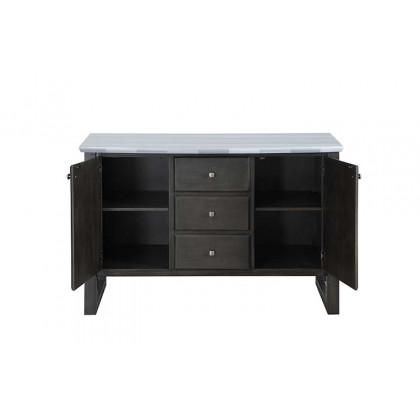 ACME - Madan Server in Marble/Gray Oak