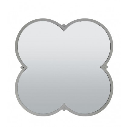 ACME - Clover Counter Height Table in Silver/Champagne