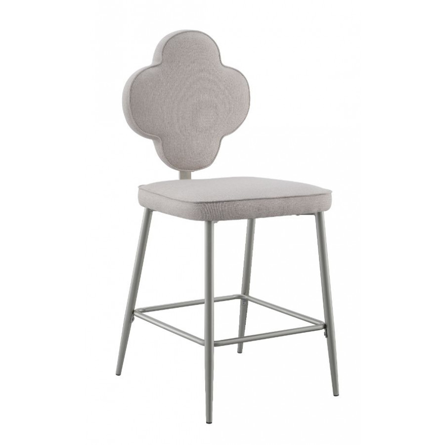 ACME - Clover Counter Height Chair (Set of 2) in Beige Champagne