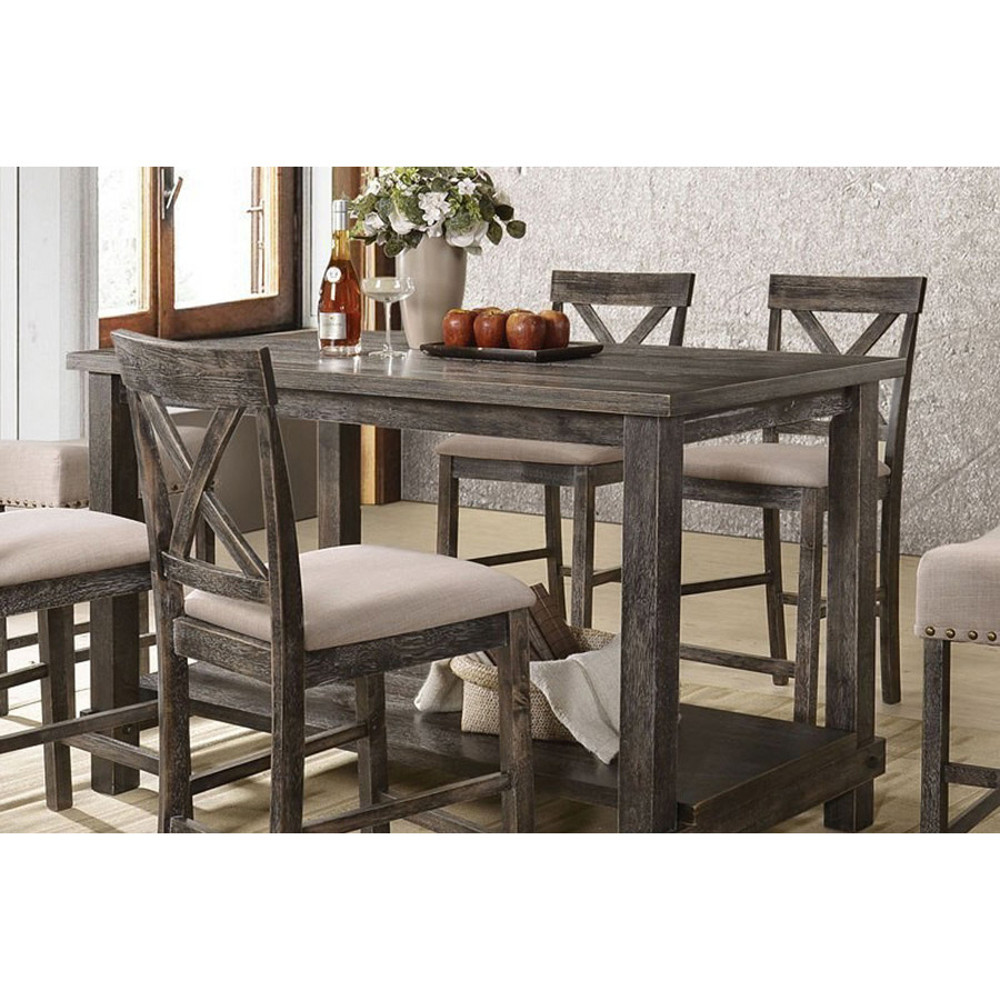 ACME Martha II Counter Height Table - Weathered Gray
