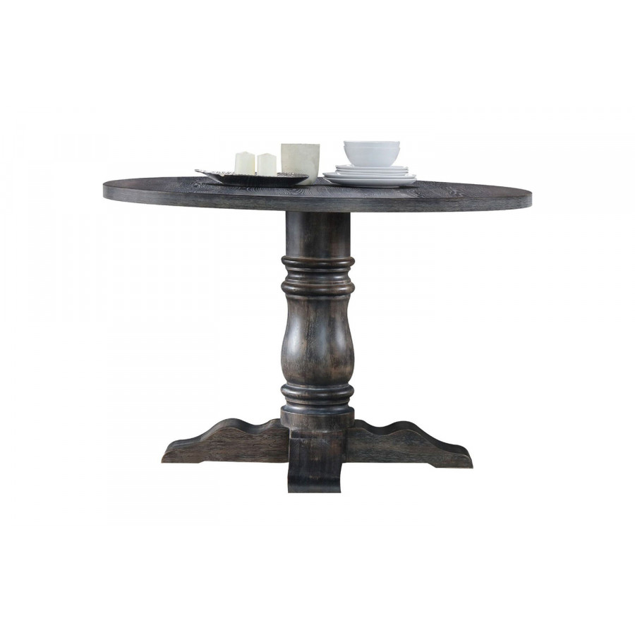 ACME - Leventis Dining Table in Weathered Gray