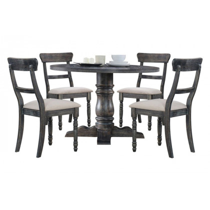 ACME - Leventis Dining Table in Weathered Gray