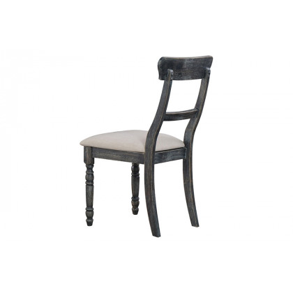 ACME - Leventis Side Chair (Set-2) in Light Brown/Weathered Gray