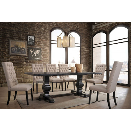 ACME - Morland Dining Table in Vintage Black