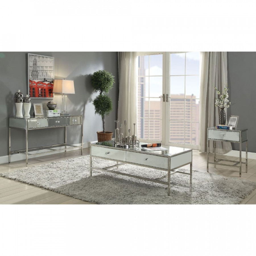 ACME - Weigela Coffee Table in Mirrored/Chrome