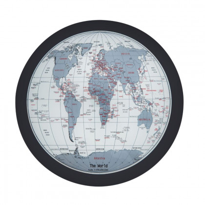 ACME - Boli End Table in Black/Map Glass