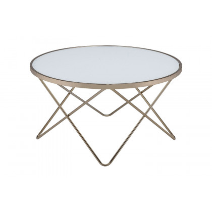 ACME - Valora Frosted Glass Coffee Table