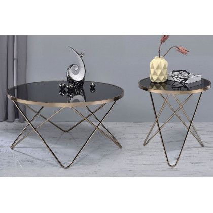 ACME - Valora Frosted Glass Coffee Table