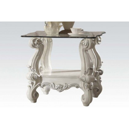 ACME - Versailles Glass Top End Table