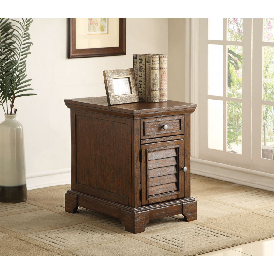 ACME - Evrard Accent Table in Dark Oak