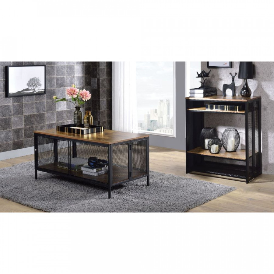ACME - Winam Coffee Table in Antique Oak/Black