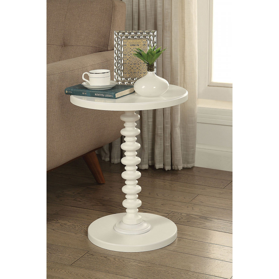 ACME Acton Side Table - White