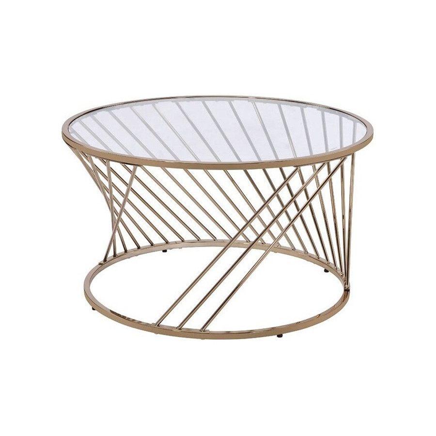 ACME - Bluelipe Coffee Table in Champagne
