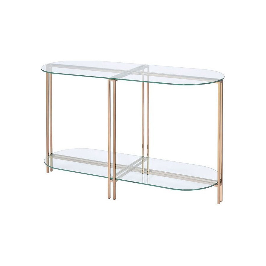 ACME - Veises Sofa Table in Champagne