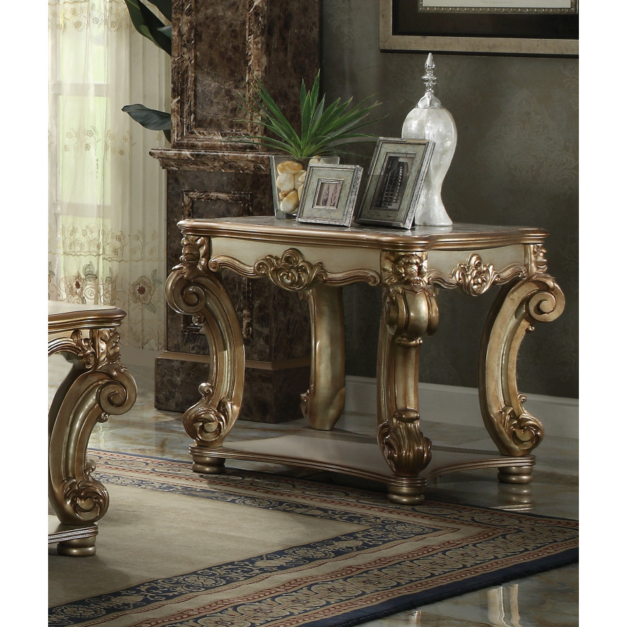 ACME Vendome End Table - Gold Patina