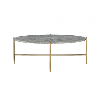 ACME - Tainte Coffee Table in Faux Marble Top/Champagne