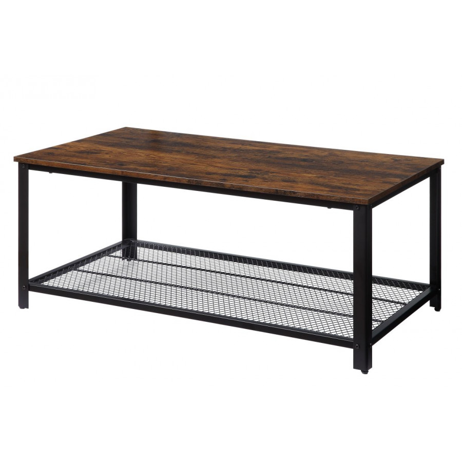 ACME Taurus Coffee Table - Rustic Oak/Black
