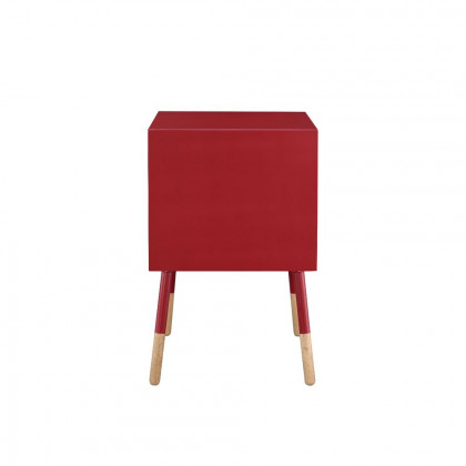 ACME Sonria II End Table - Red/Natural
