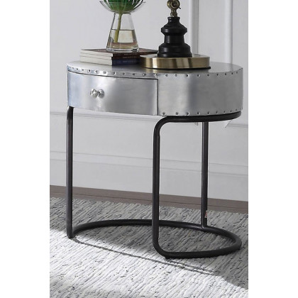 ACME - Brancaster End Table in Aluminum (84882)