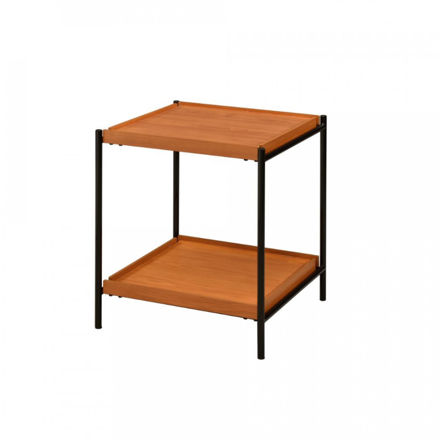 ACME - Oaken End Table in Honey Oak/Black