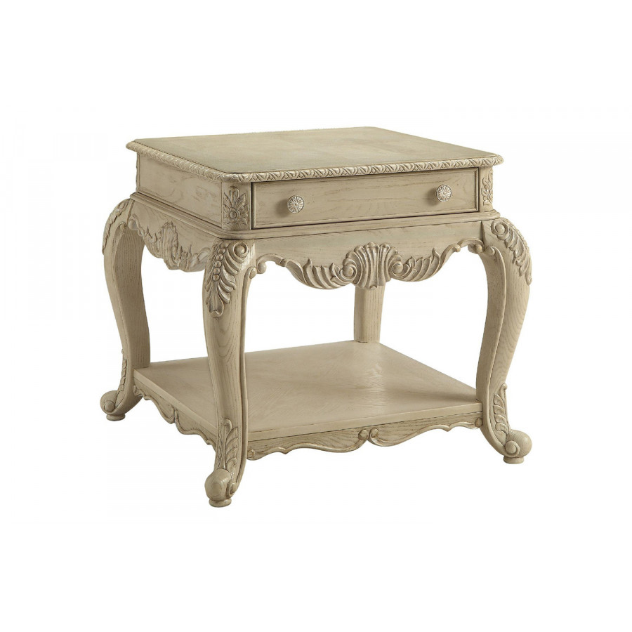 ACME Ragenardus End Table - Antique White