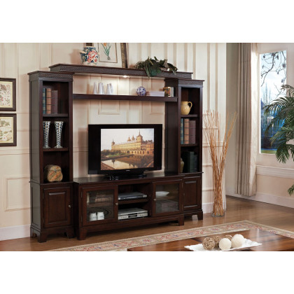 ACME - Halden Entertainment Center in Merlot