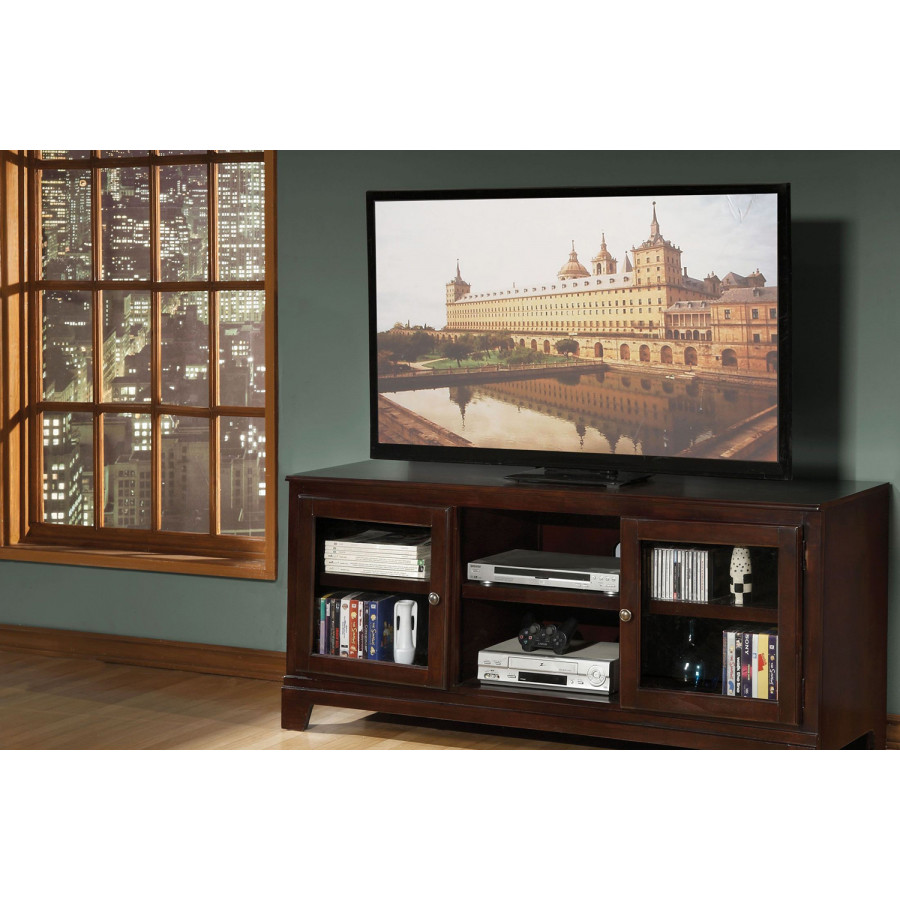 ACME - Halden TV Stand in Merlot