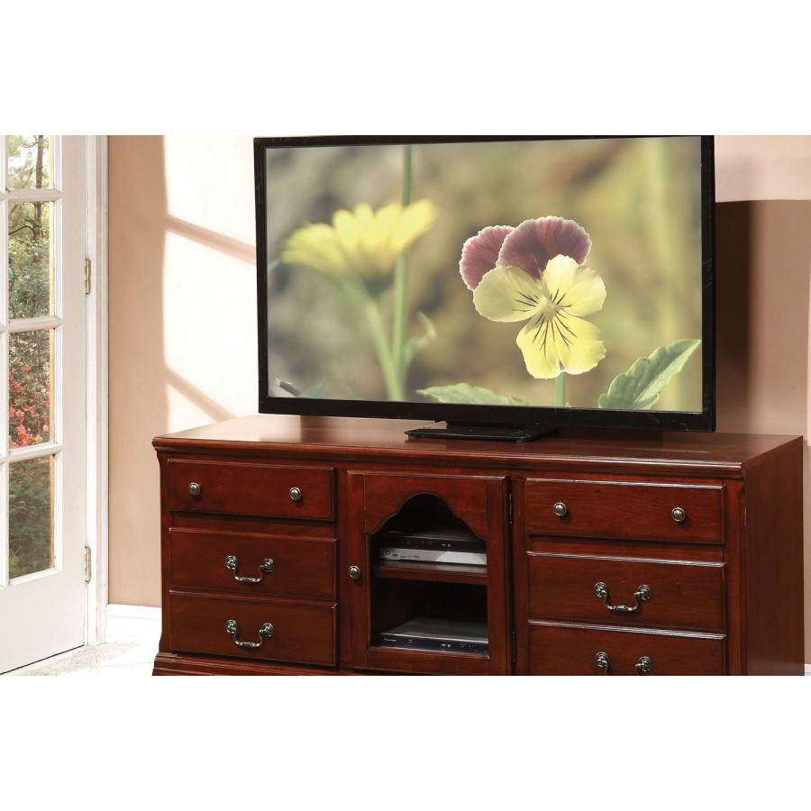 ACME - Hercules TV Stand in Cherry