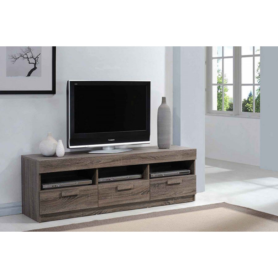 ACME - Alvin TV Stand in Rustic Oak