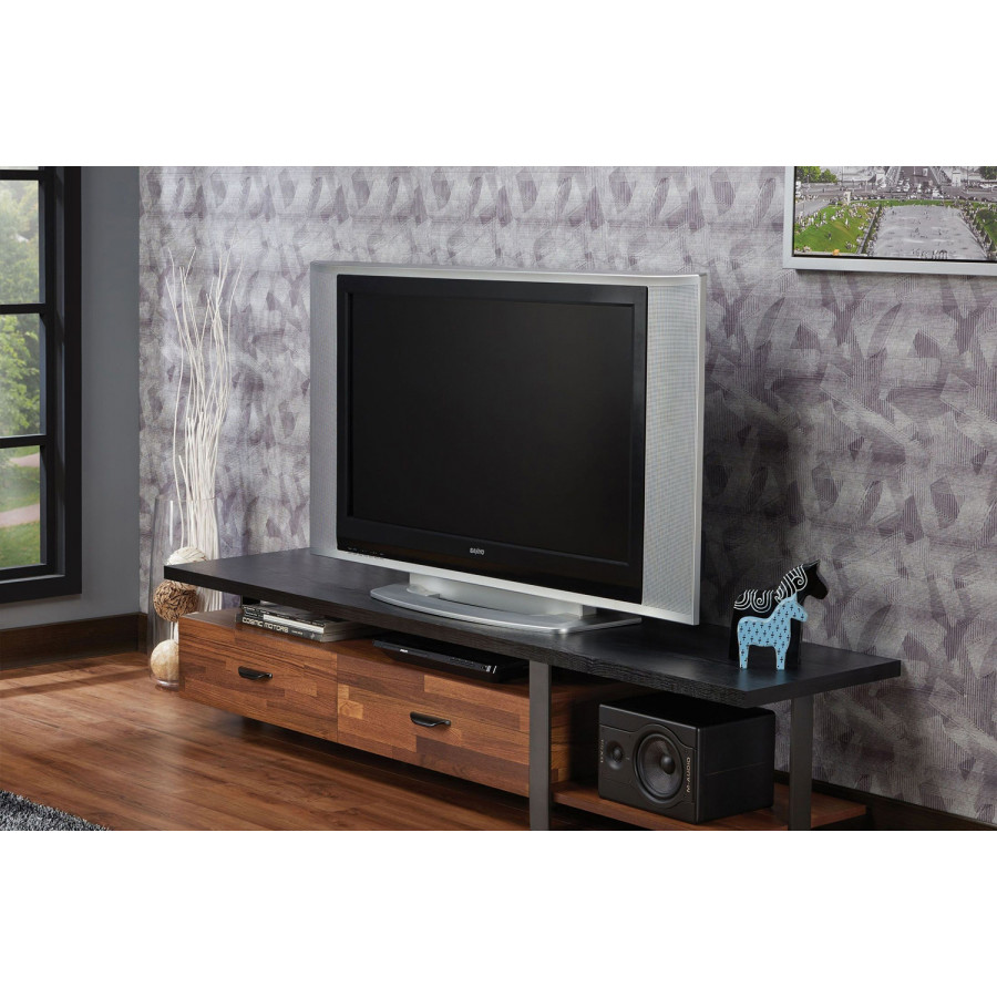 ACME - Elling TV Stand in Walnut/Black