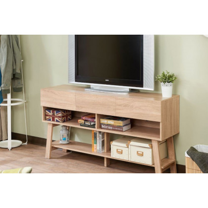ACME - Ariza TV Stand in Rustic Natural